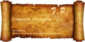 Tomasik Piroska névjegykártya